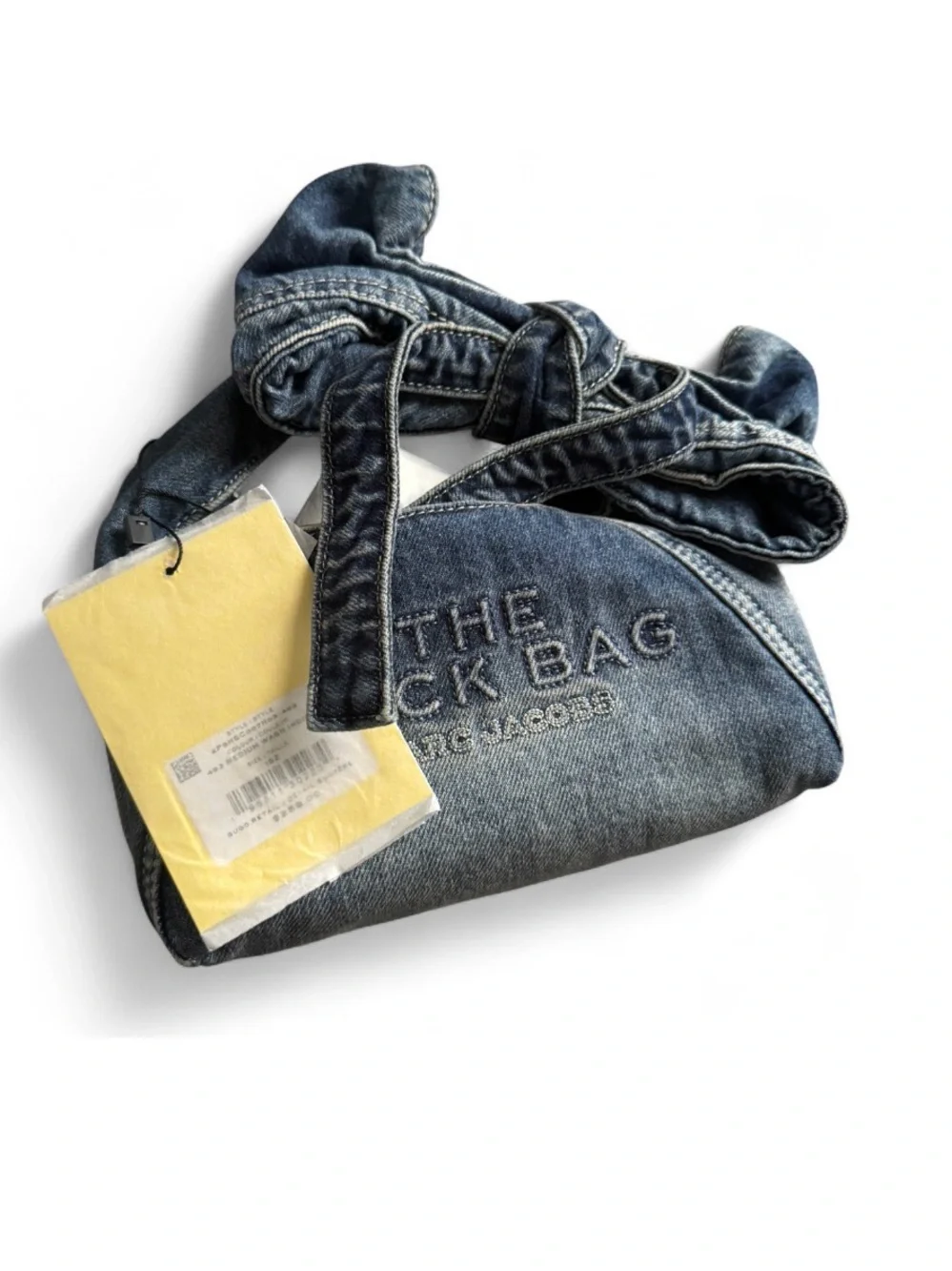 Marc Jacobs Denim Mini Sack
Bag with Knotted Handle - Picture 6 of 7